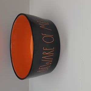 Rae Dunn Beware of Me Large Dog Bowl